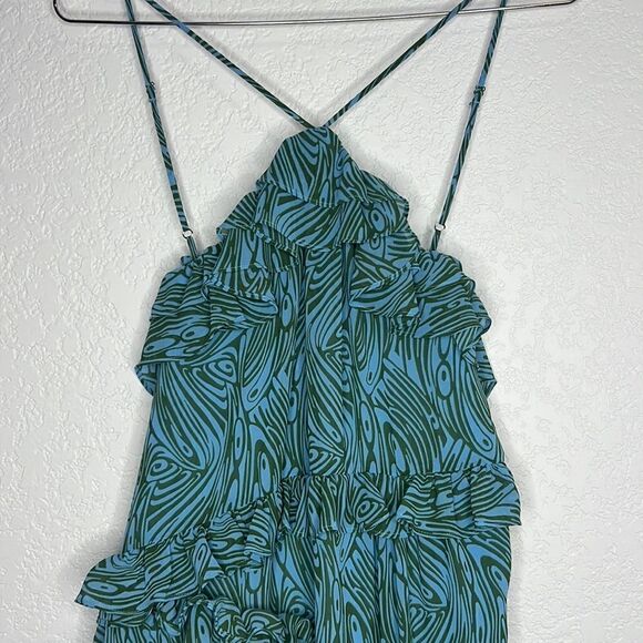 NWT Cinq A Sept Rayner Ruffle Trimmed MIDI Dress Size 2 - Picture 4 of 16